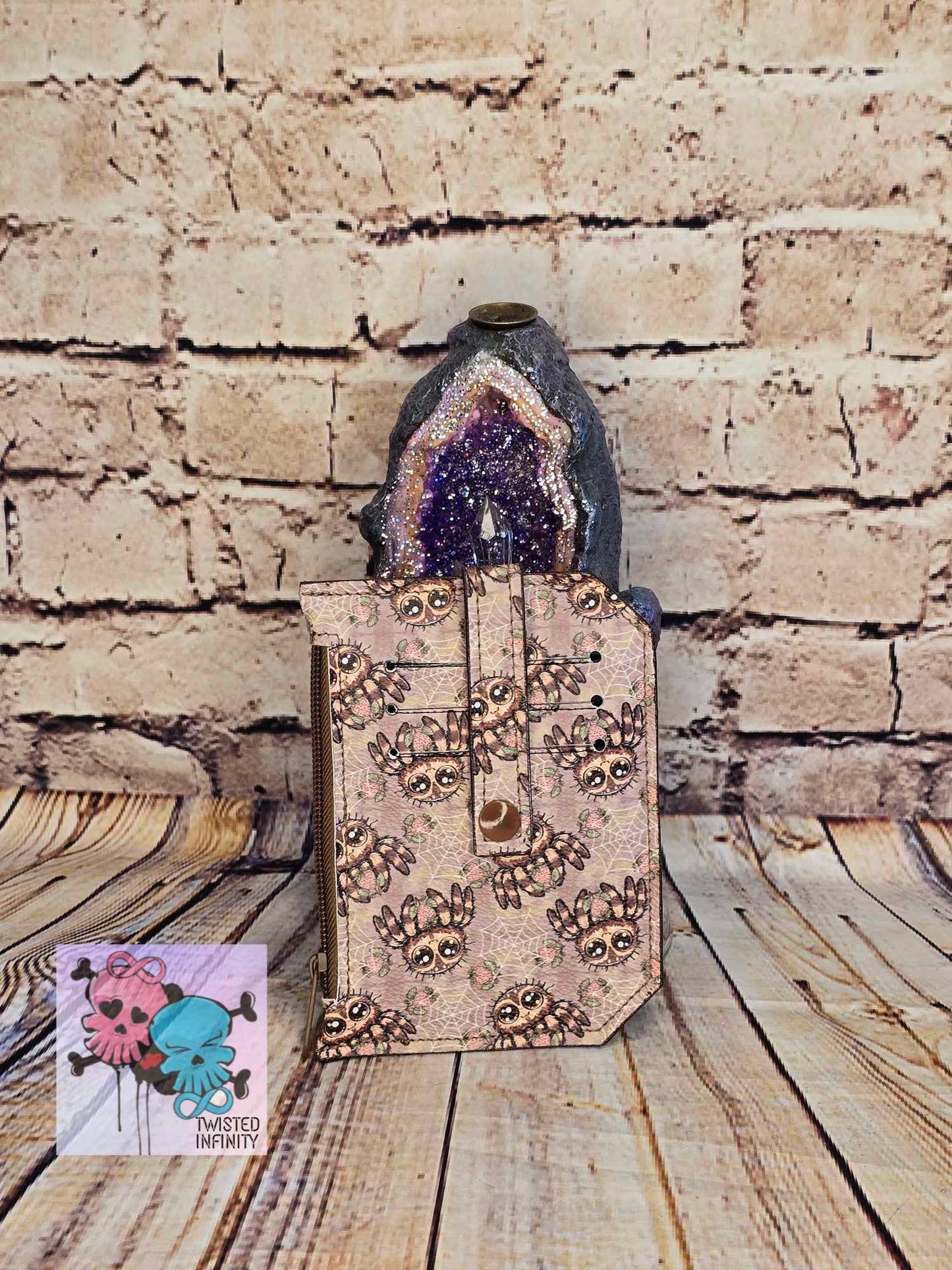 Pocket Pal Wallet - Strawberry Spider Cutie