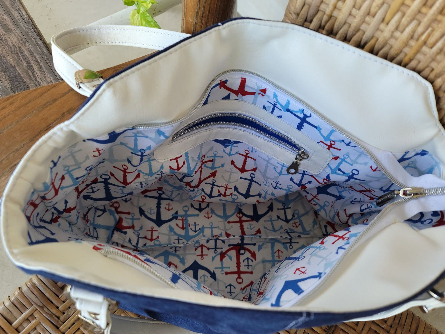 Blue Moonwake Nautical Theme Handbag