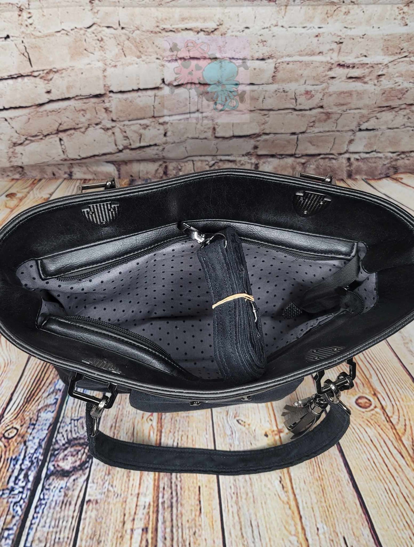 Black on Black Cheryl Concealed Carry Handbag