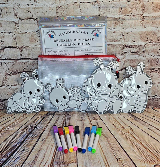 Baby Bugs Dry Erase Coloring Dolls