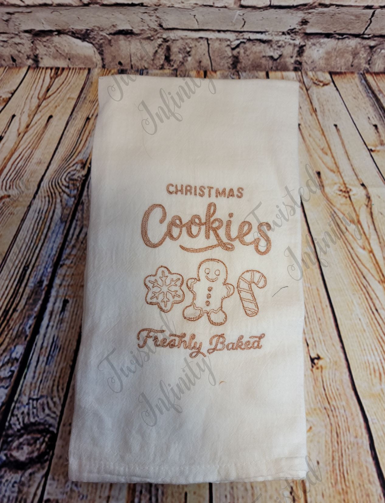 Vintage Christmas Embroidered Flour Sack Towels