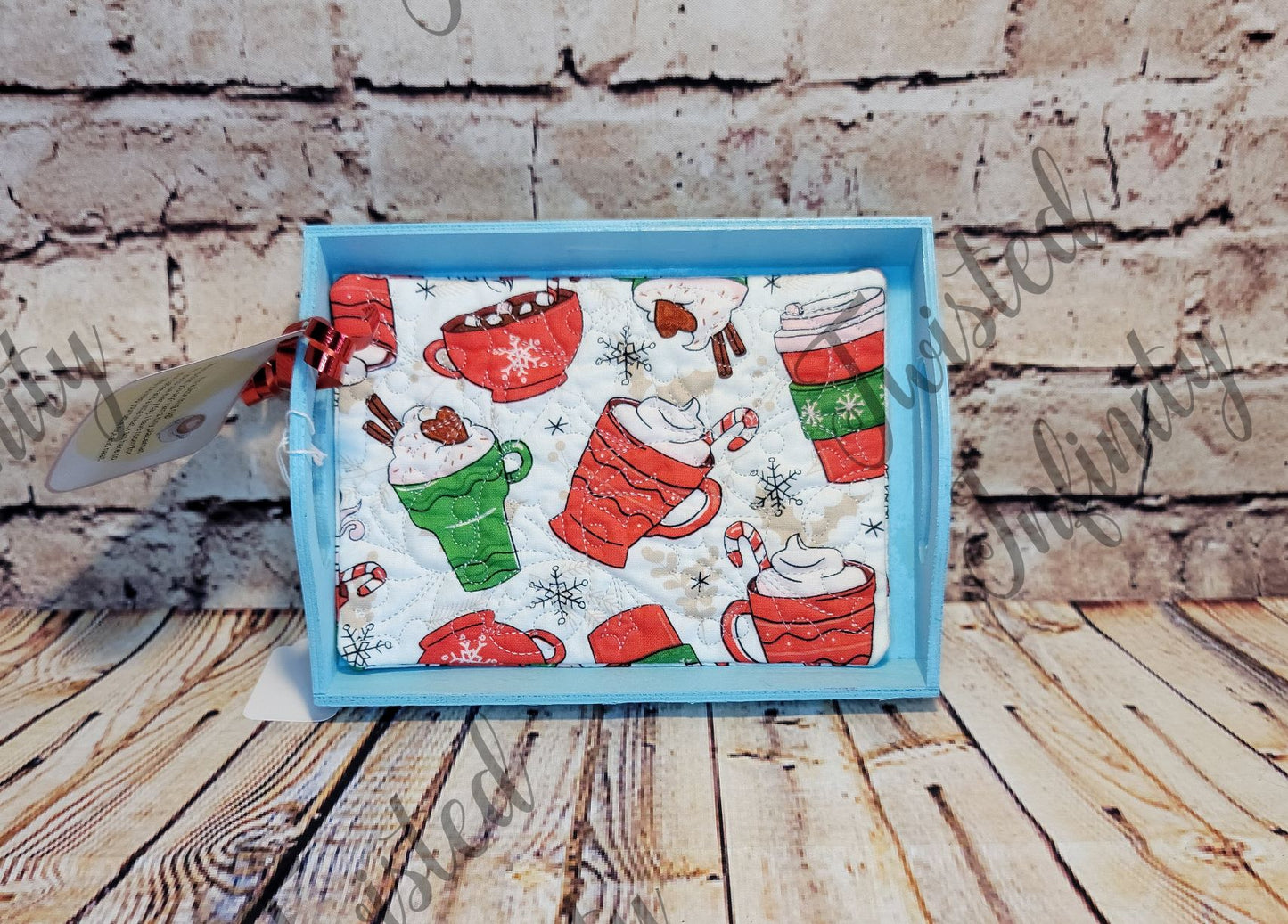 Christmas Mug Rug Trays