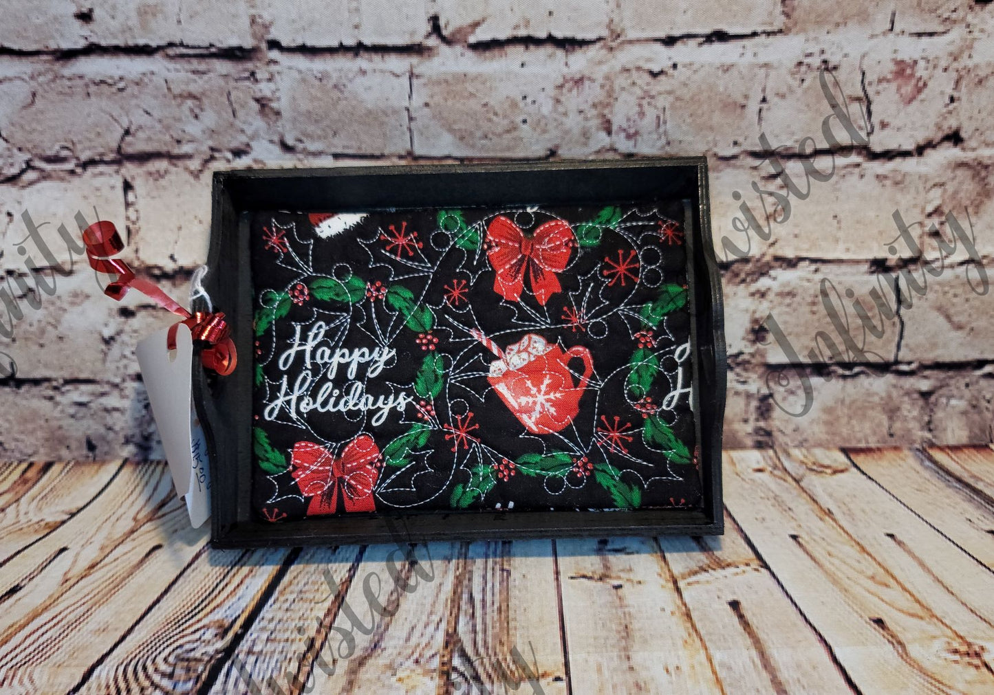 Christmas Mug Rug Trays