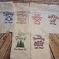 Vintage Christmas Embroidered Flour Sack Towels